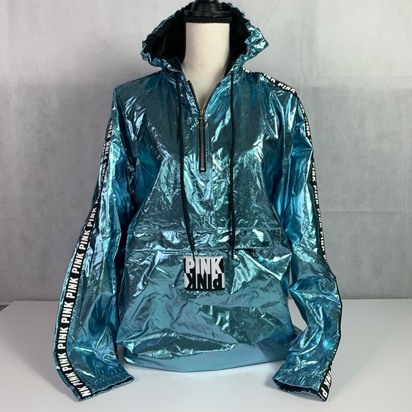 PINK Victoria's Secret Jackets & Blazers - VS PINK HOODED PULLOVER HALF ZIP ANORAK